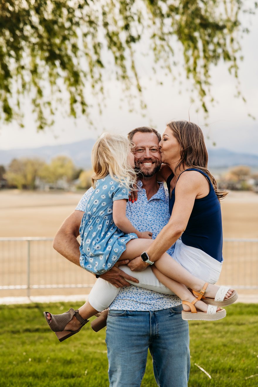 Mike Ford, founder of CareSwaps, with his family in Colorado