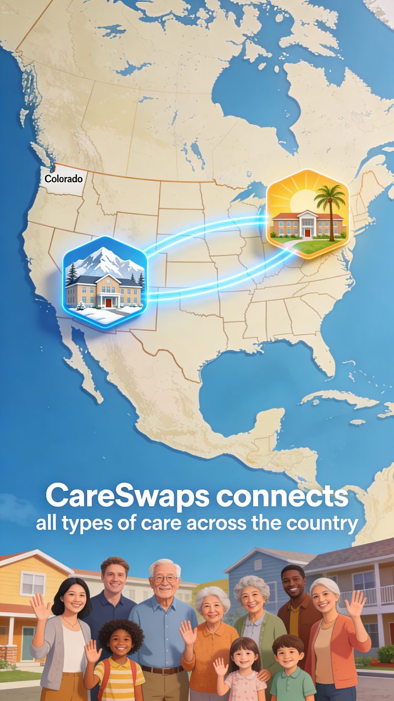 CareSwaps network connecting families across the country